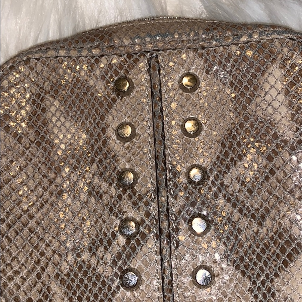 Michael Kors Snakeskin Studded Crossbody Bag - Picture 4 of 5